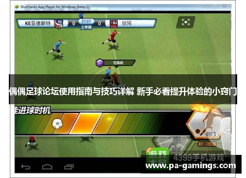 偶偶足球论坛使用指南与技巧详解 新手必看提升体验的小窍门