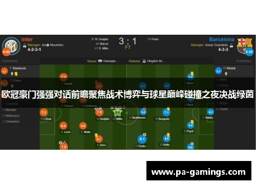 欧冠豪门强强对话前瞻聚焦战术博弈与球星巅峰碰撞之夜决战绿茵
